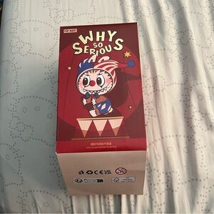 POP Mart Why So Serious vinyl face plush pendant Silver Mist Clown Hacipupu